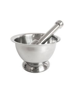 19cm Extra Large Stainless Steel Mortar And Pestle Set - Garlic/Spices/ Herbs Grinder & Crusher