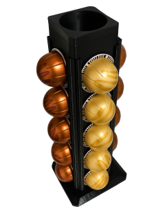 20 Pod Vertuo Coffee Holder for Nespresso Vertuo Pods - Black