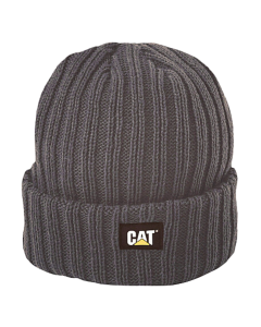 Caterpillar Rib Watch Beanie Hat Cap Warm Winter Knit - Graphite