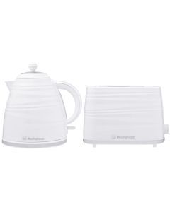 Westinghouse 1.7 Litre Kettle & Toaster Set in White (WHKTPK07W)