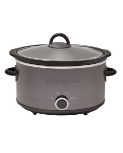 Westinghouse Slow Cooker 3.5L Cermaic Pot Black Stainless - WHSC09KS