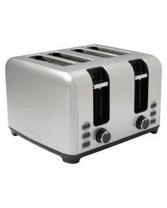Westinghouse Electric Kitchen Benchtop Bread Toaster Stainless Steel 4 Slice - WHTS4S08SS