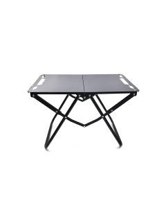 Foldable Hollowed Surface Camping Table Black