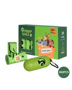 Pawz 100% Compostable Biobased Dog Poop Bag Puppy Holder Dispenser Clean 360 Pcs