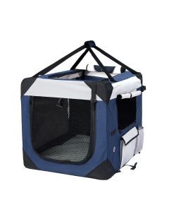 Pawz Pet Soft Crate Dog Cat Travel Carrier Puppy Kennel Folding Portable Blue XL