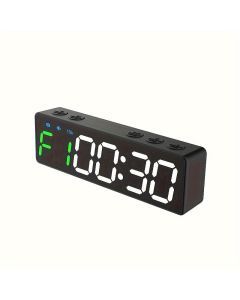 Rechargeable Gym Timer with 8 Fat Burning Training Modes(Black)