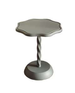 Elegant Light Luxury Sofa Side Table - Silent Grey