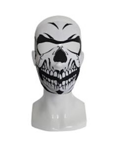 XTM White Skull Neoprene Motorcycle or Bike Face Mask