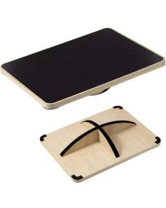 Beechwood Balance Board with Non-Slip Surface