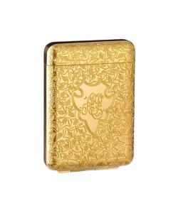 Vintage Golden Metal Cigarette Holder Case