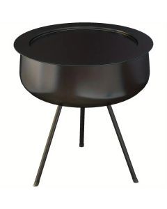 Side Table with Storage - Black