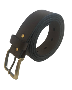 Mens Brown Genuine Full Grain Leather Belt - Made in Australia