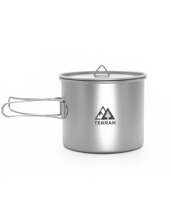 TERRAN Titanium Pot with Long Handle 1100ml