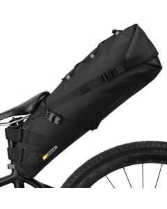 10L Waterproof Bike Saddle Bag Large Rear Pannier Black