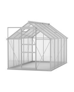 Lambu Greenhouse Aluminium Walk In Green House Garden Plant Shed 3.16x1.9x1.95