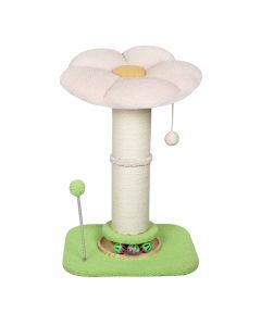 Pawz Cat Scratching Post Flower 61.5cm Cat Tree Tower Sisal Scratch Post Pink