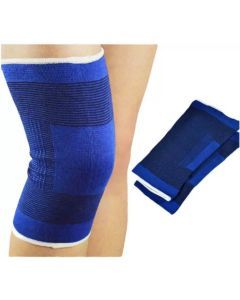 2x Blue Knee Brace w/ Strap - Compression Support Guard Wrap
