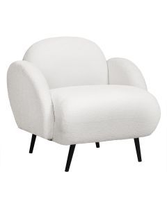 Levede Armchair Boucle Sherpa Couch Lounge Chair Fleece Single Sofa 25cm Padded