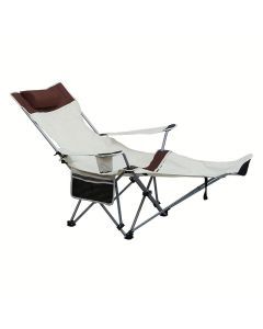 Iron Beach Chair Folding Outdoor Recliner
