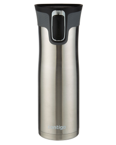 Contigo 591ml  AutoSeal Travel Mug - Silver Portable Stainless Steel Tumbler