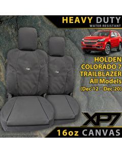 Holden Colorado 7/Trailblazer Heavy Duty XP7 Canvas 2x Front Seat Covers (In Stock)