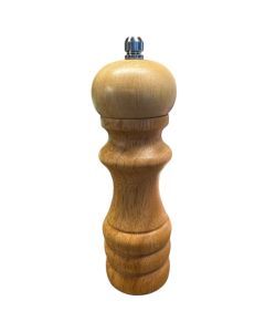 6" Adjustable Manua Salt & Pepper Mill - Wooden Ceramic Grinder)