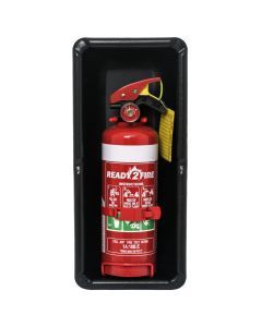 Black Fire Extinguisher Box
