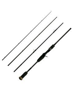 6'5 Rapala Trailblazer Monster Hunt Light PE: 0.6-1.2 Baitcaster Rod - 4 Pce Rod