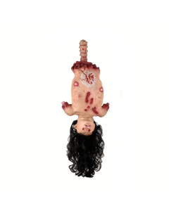 Hanging Doll - with Long Black Hair