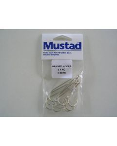 Mustad Pre-Rigged Gang Hooks 4/0 3 Hooks 3 Sets Kirby
