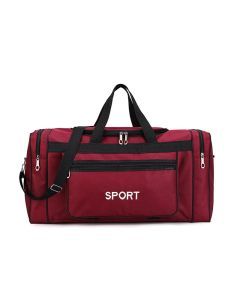 Travel Duffel Nylon Bag for Men and Women (Red)