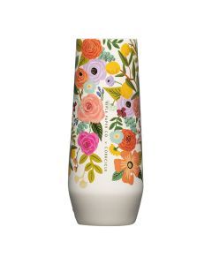 Corkcicle Stemless Flute - 207ml Rifle Paper - Garden Party Cream