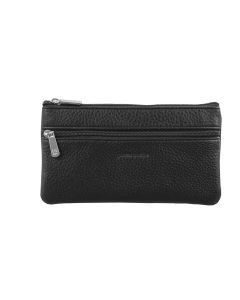 Pierre Cardin Womens Genuine Soft Italian Leather Wallet Case Purse - Black