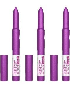 3x Maybelline New York Superstay Ink Longwear Crayon Lipstick - 170 Throw a Party