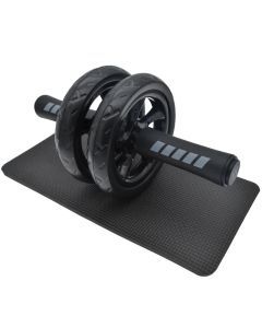 15cm Double-Wheel Abs Roller Non-Slip Silent Core Black