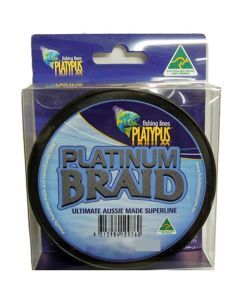 300 Yds Platypus Platinum Australian Made Braid - Grey Braided Fishing Line