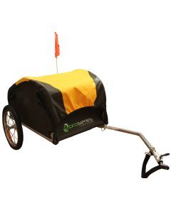 ProSeries Dual Wheel 40kg Capacity Bike Cargo Trailer (Black/Yellow)