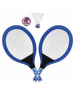 2x Kids Tennis and Badminton Racquet Set - Beach & Backyard Training Rackets (Assorted Colours)
