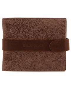 Pierre Cardin Mens RFID Leather Tab Wallet - Brown