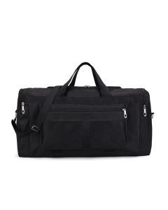 Travel Duffel Nylon Bag for Men and Women (Black)