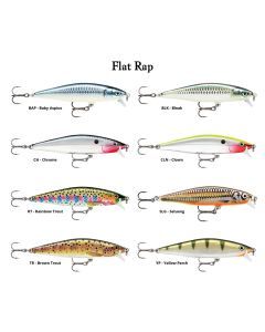 8cm Rapala Flat Rap Floating Shallow Diving Fishing Lure