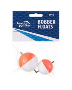 2 Pack of Jarvis Walker Foam Bobber Fishing Floats - 2 Different Sizes