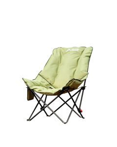 High-Back Adjustable Camping Moon Folding Leisure Chair Green
