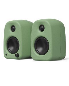 Kanto UKI 100W Desktop Speakers with Bluetooth, USB-C, Headphone out, Sage (Matte Green), Pair