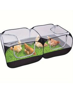 Large Foldable Chicken Pet Cage Tent with Mesh