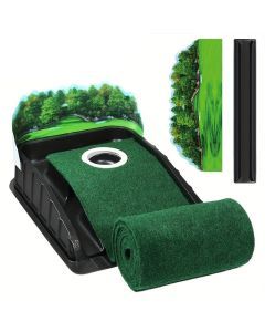 Golf Accelerator Indoor Putting Mat with Ball Return