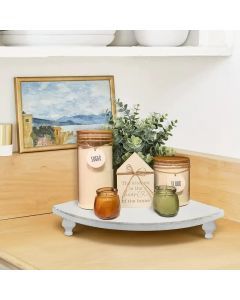 Maximize your space with this space-saving rustic wood corner shelf