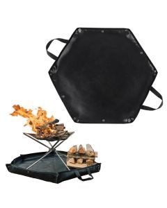 Camping Fire Pit Mat Hexagonal Portable Fireproof Pad