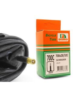 Duro 700 x 28/32C Bicycle Tyre Tube for 700c Bike Tyres Schrader Valve