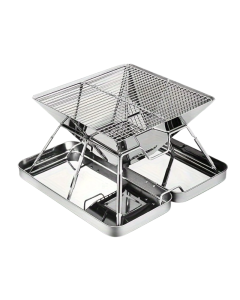 Stainless Steel Folding BBQ Grill Outdoor Cooking